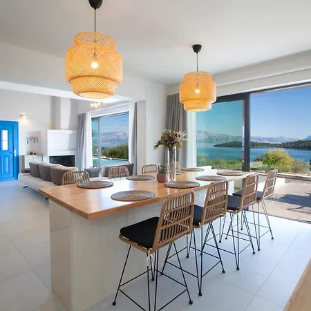 Katerina-stylish 4 Bedroom With Sea View Villa Nidhrion
